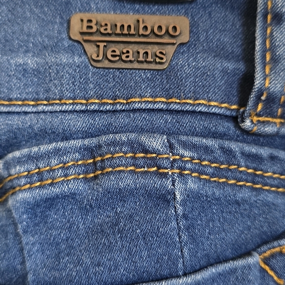 Bamboo High Rise Stretch Denim Skinny Jeans Size Juniors 7 - Picture 4 of 8